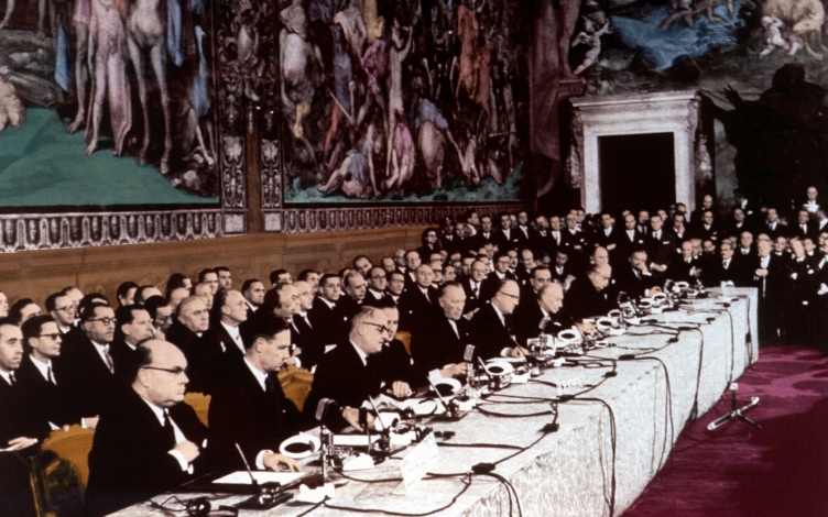 Cerimonia del 60° Anniversario della firma dei Trattatidi Roma: Guida TV  - TV Sorrisi e Canzoni