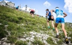 Corsa in montagna. Fassa Trail Marathon Canazei